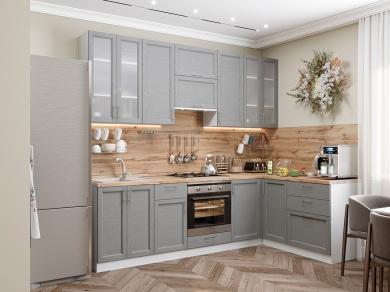 Угловая кухня Сканди-04 Grey Softwood