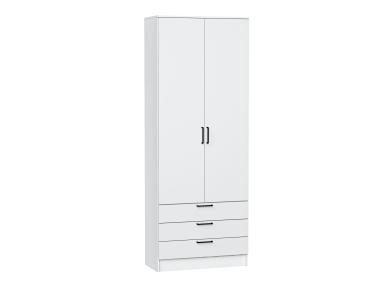 Шкаф двухстворчатый Стиль ШК-803 с ящиками White In 2S / Белый