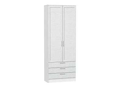 Шкаф двухстворчатый Стиль ШК-803 с ящиками White Softwood / Белый