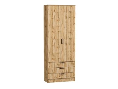 Шкаф двухстворчатый Стиль ШК-803 с ящиками Wotan Oak 2S / Дуб Вотан