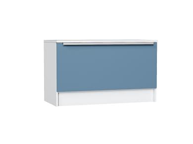 Тумба Стиль ТБ-800 Silky Blue / Белый