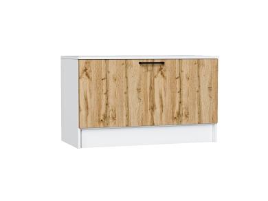 Тумба Стиль ТБ-800 Wotan Oak 2S / Белый