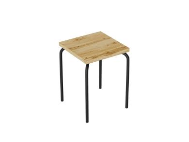 Табурет CHICO (SLС-1.2) Wotan Oak 2S / Чёрный