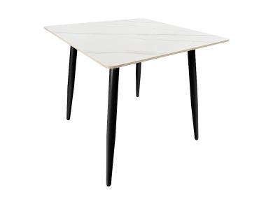 Стол квадратный Uni-Form-S.2B SBlack / White Matt Marble