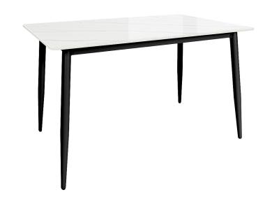 Стол прямоугольный Uni-Form-S2.2B SBlack / White Gloss Marble
