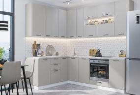 Угловая кухня Флэт-02 Light Grey In 2S