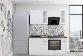 Кухня Флэт Плюс-01 White In 2S