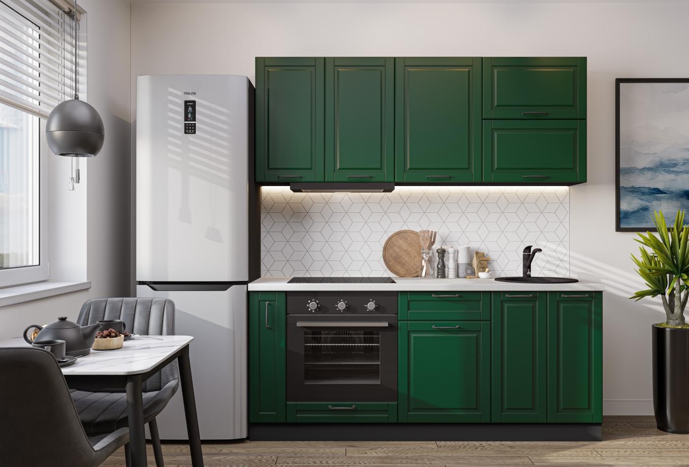 Кухня Дублин-01 Special Green / Graphite
