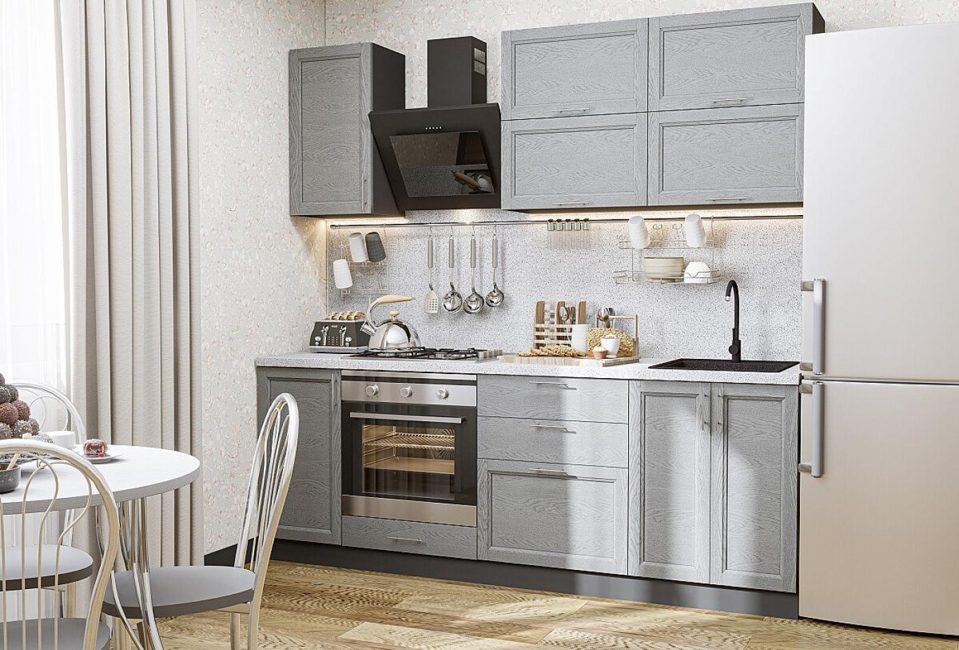 Кухня Сканди-01 Grey Softwood