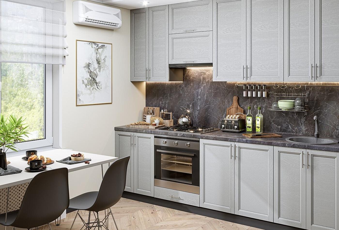 Кухня Сканди-03 Grey Softwood
