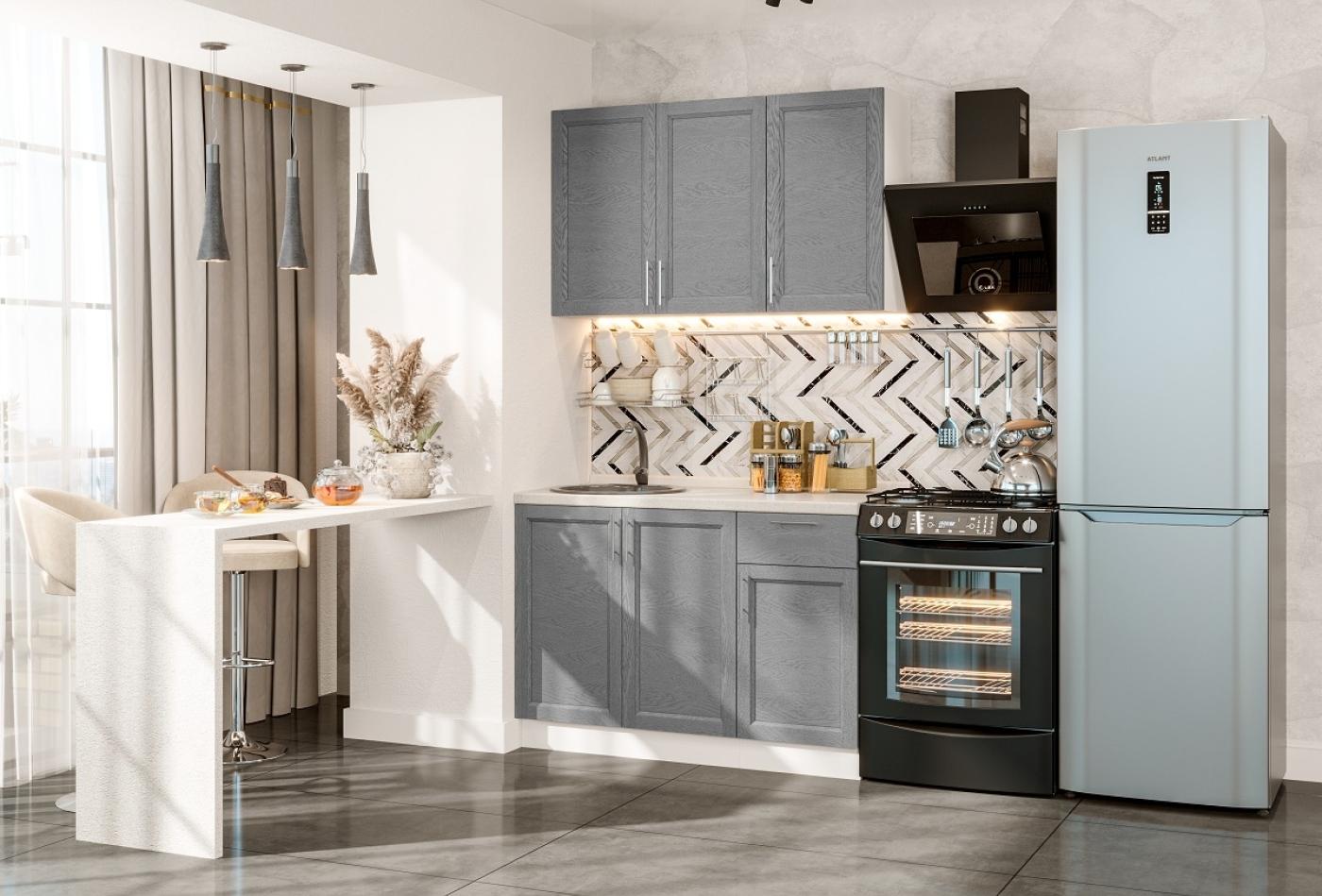 Кухня Сканди-05 Grey Softwood