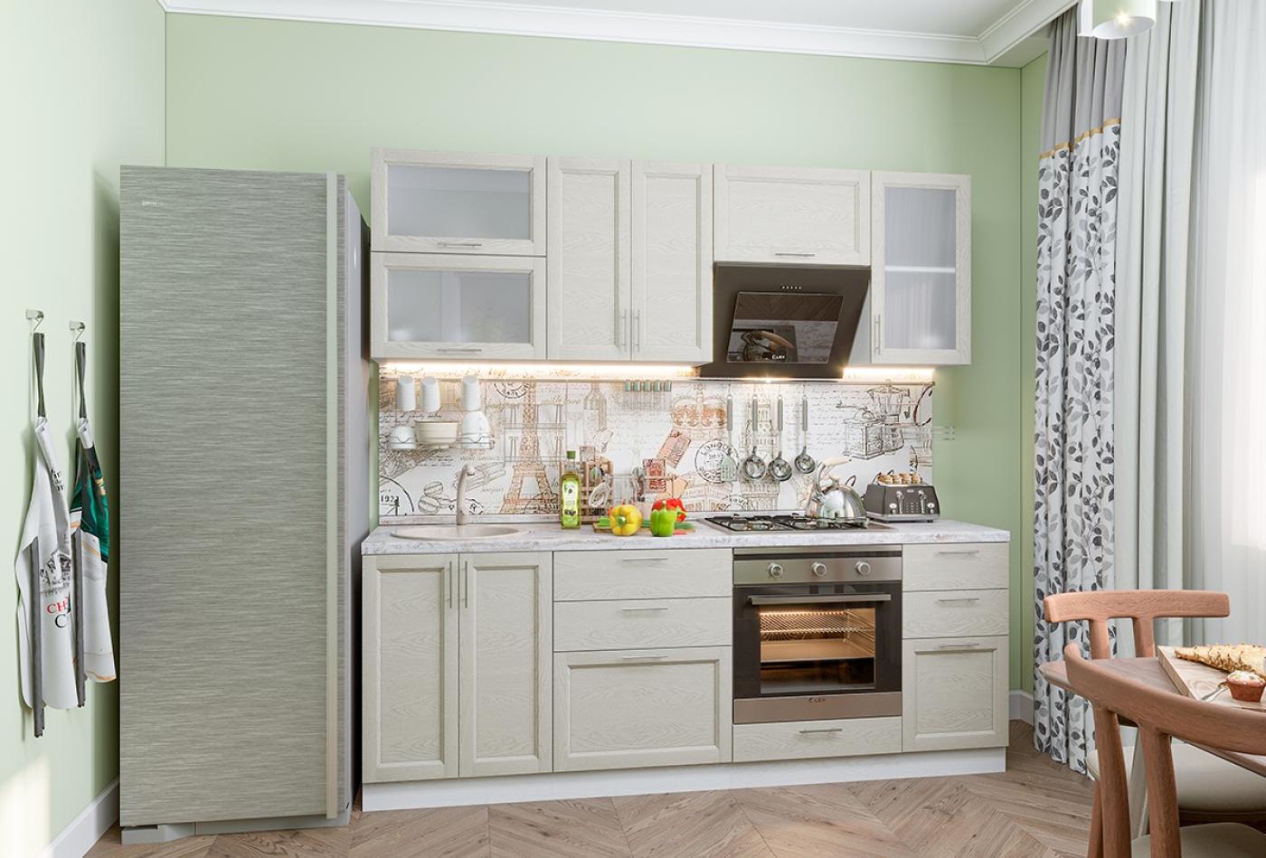 Кухня Сканди-02 Cappuccino Softwood