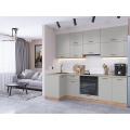 Угловая кухня Флэт-04 Light Grey In 2S / Дуб Вотан
